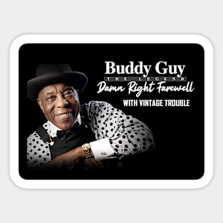 Buddy Guy damn right farewell Sticker